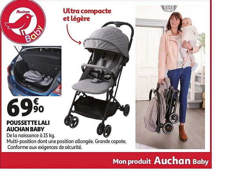 poussette lali auchan baby