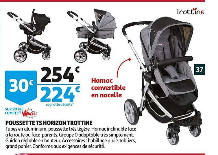 Poussette Ts Horizon Trottine
