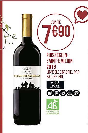 puisseguin saint émilion 2016