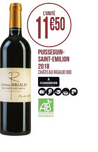 puisseguin saint émilion 2018 château rigaud