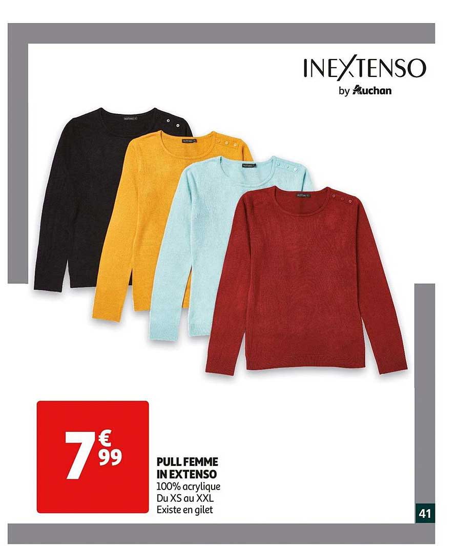 pull femme in extenso
