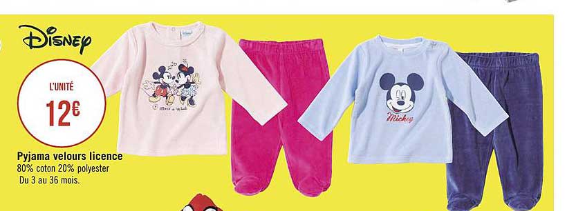 Pyjama Velours Licence