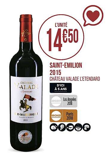 saint emilion 2015 château valade l étendard