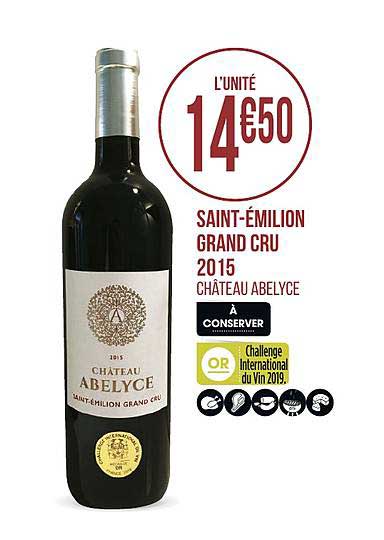 saint émilion grand cru 2015 château abelyce