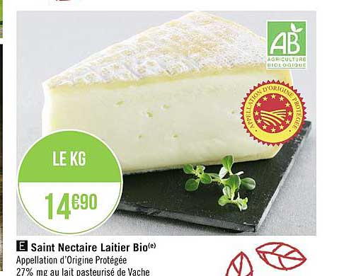 saint nectaire laitier bio