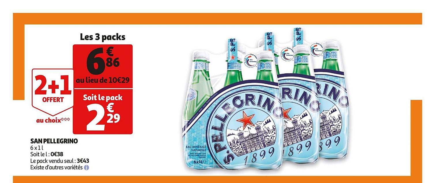 san pellegrino 2 +1 offert au choix