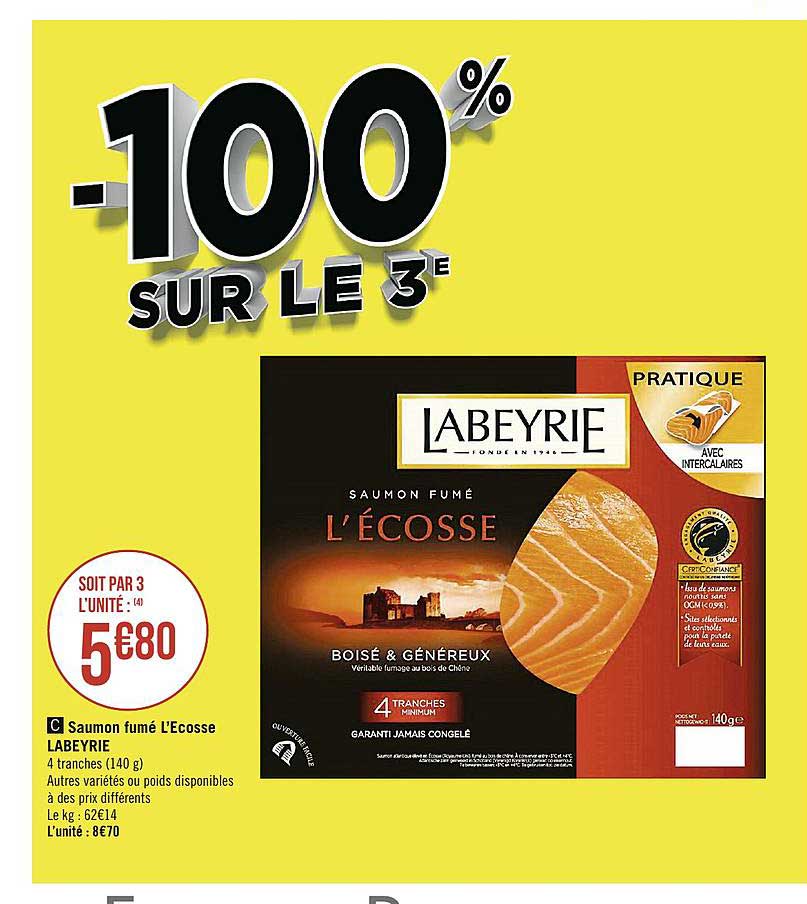 saumon fumé d'écosse labeyrie