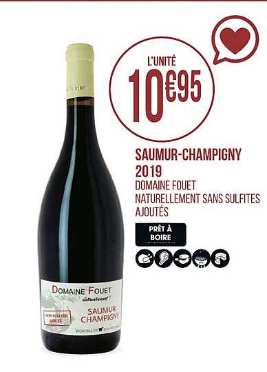 saumur champigny 2019 domaine fouet