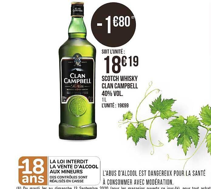 scotch whisky clan campbell