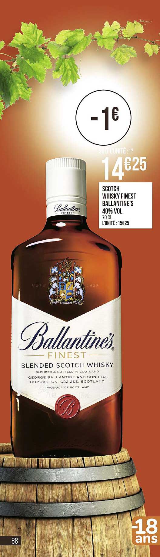 Scotch Whisky Finest Ballantines
