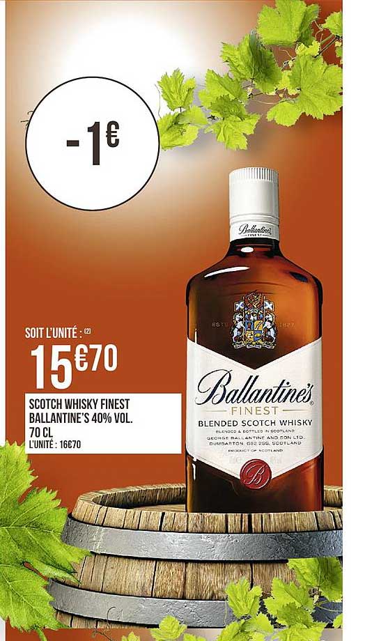 scotch whisky finest ballatine's 40% vol. 70cl