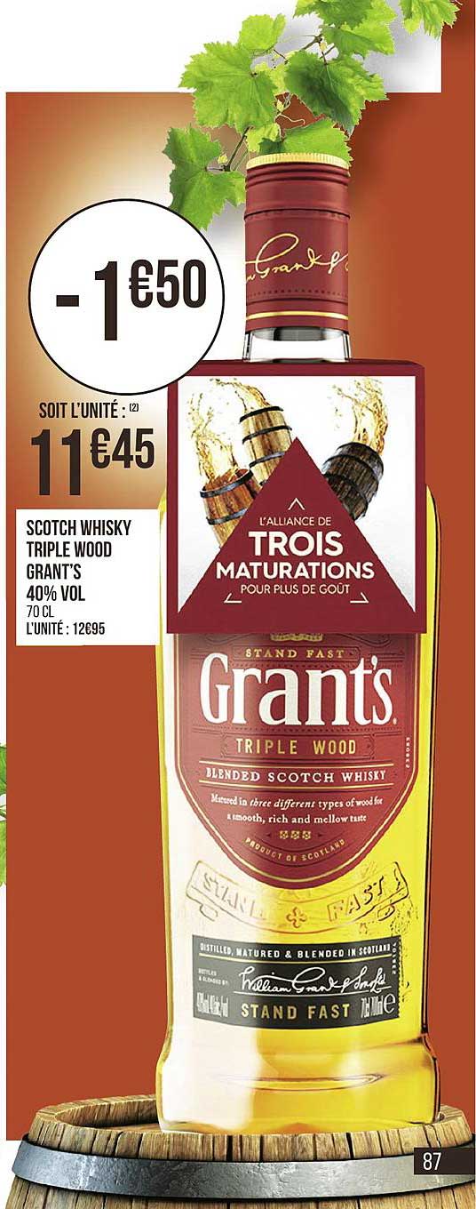 scotch whisky grant s triple wood