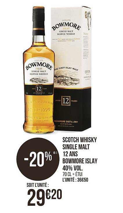 scotch whisky single malt 12 ans bowmore