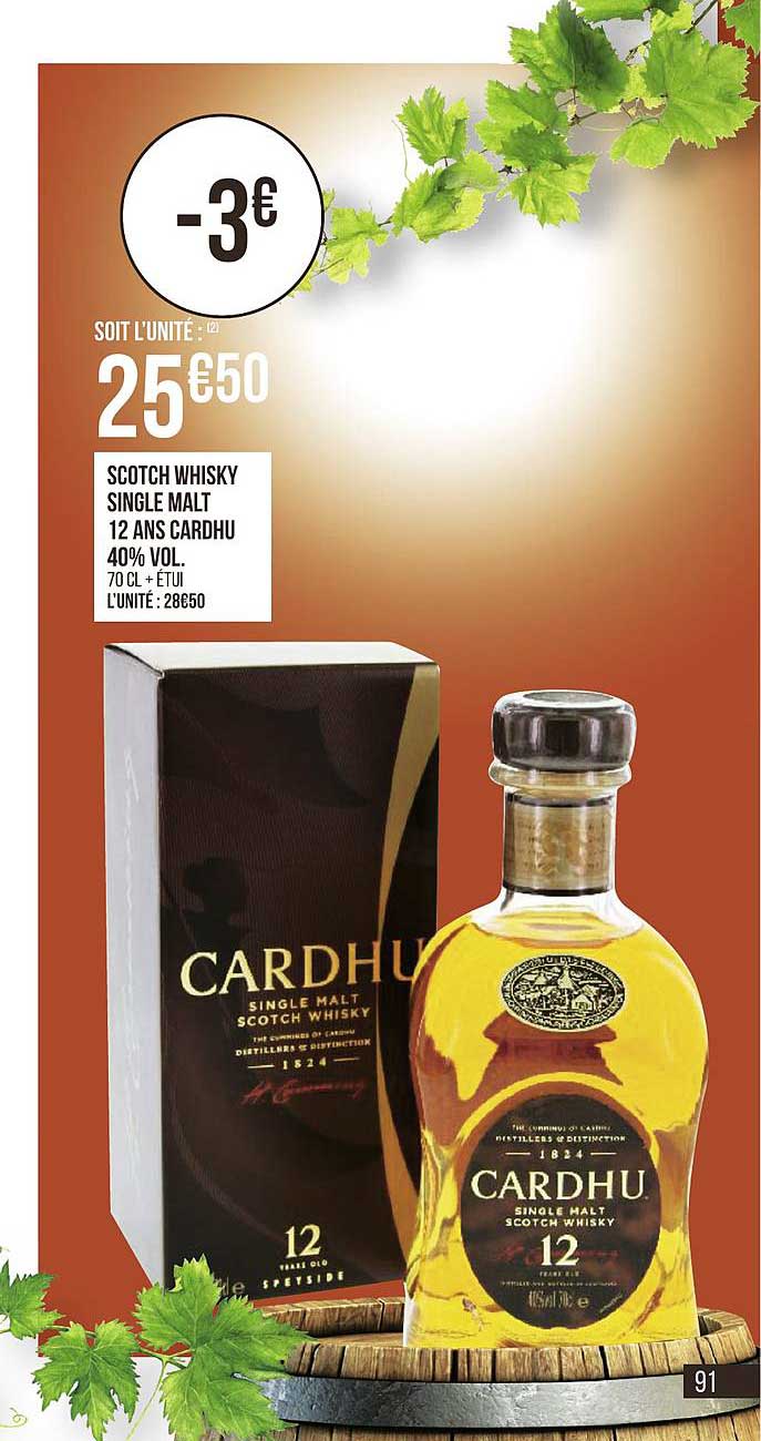scotch whisky single malt 12 ans cardhu