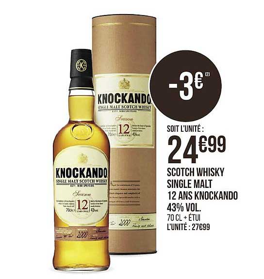 Scotch Whisky Single Malt 12 Ans Knockando