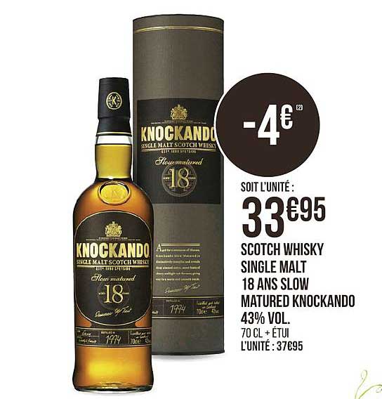 scotch whisky single malt 18 ans knockando