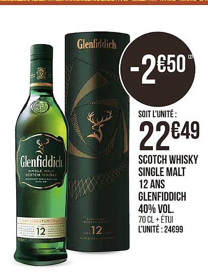 scotch whisky single malt glenfiddich 12 ans