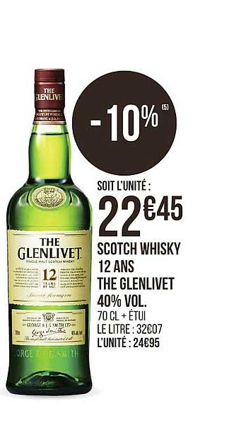 scotch whisky the glenlivet 12 ans