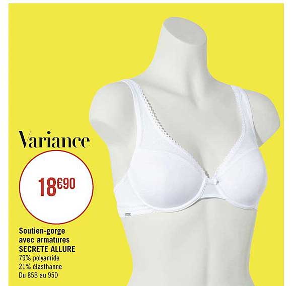 soutien gorge avec armatures secrete allure variance