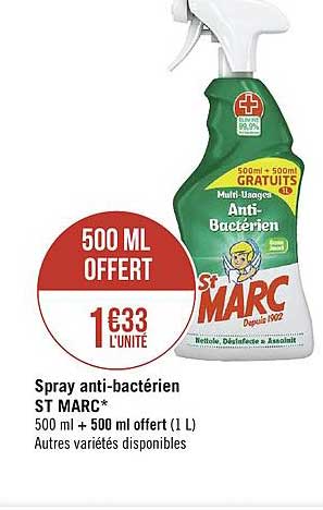 spray anti bactérien st marc