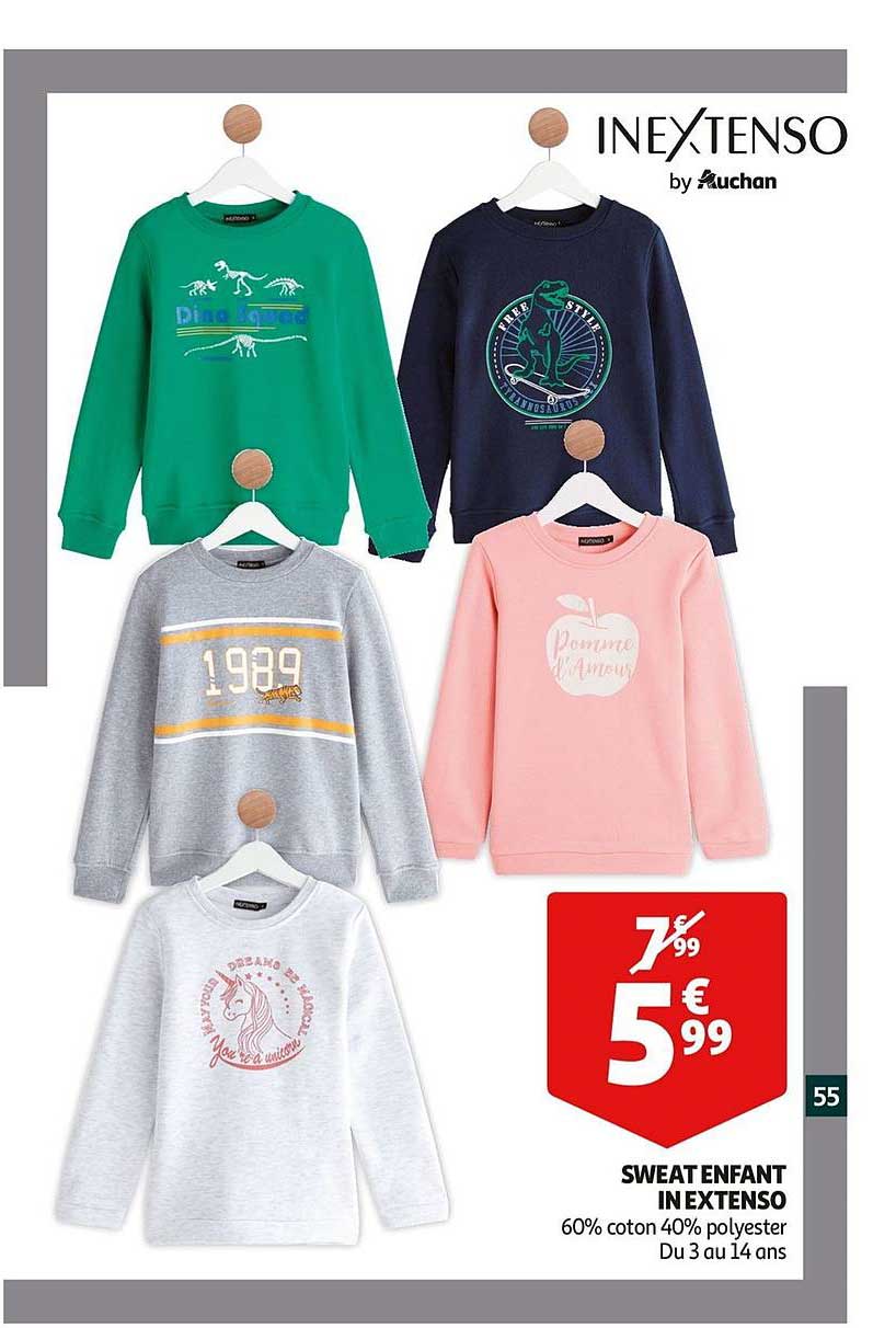 sweat enfant in extenso