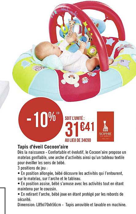 tapis d éveil cocoon aire