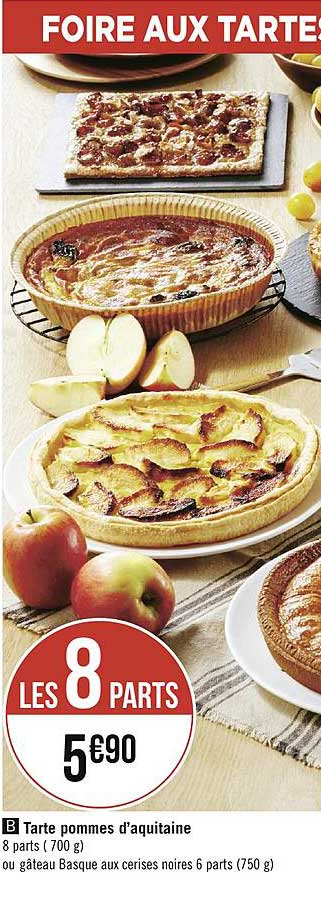 tarte pommes d'aquitaine