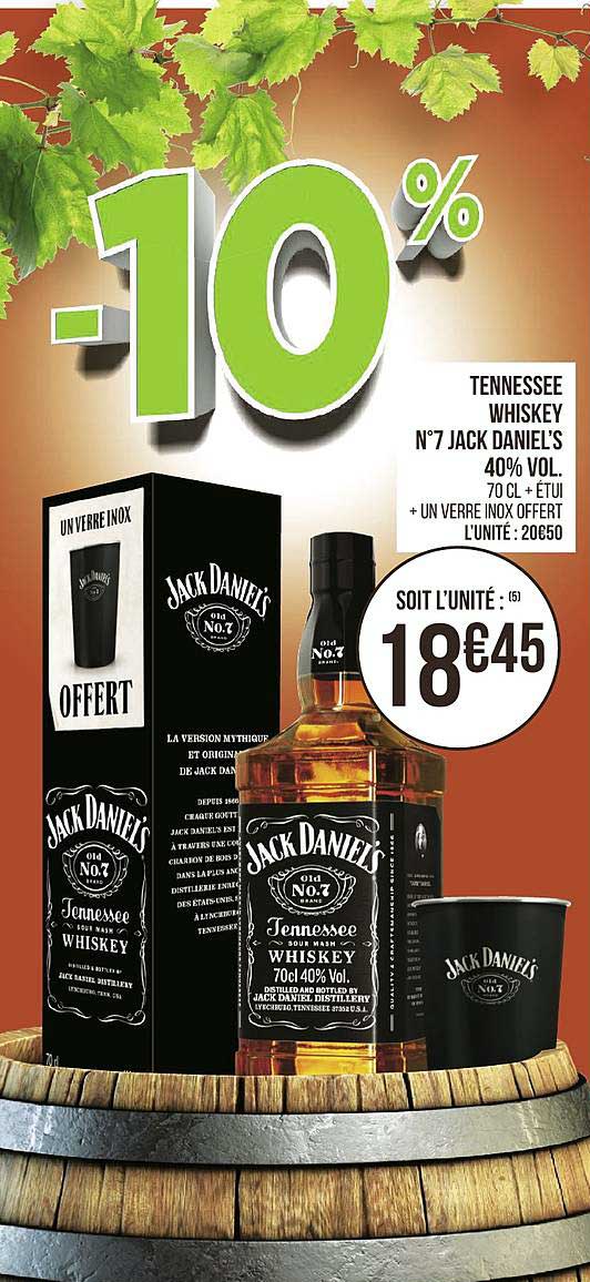 tennessee whiskey n°7 jack daniel s