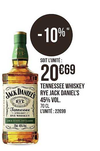 tennessee whiskey rye jack daniel s