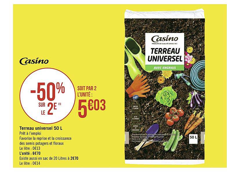 Terreau Universel 50 L Casino