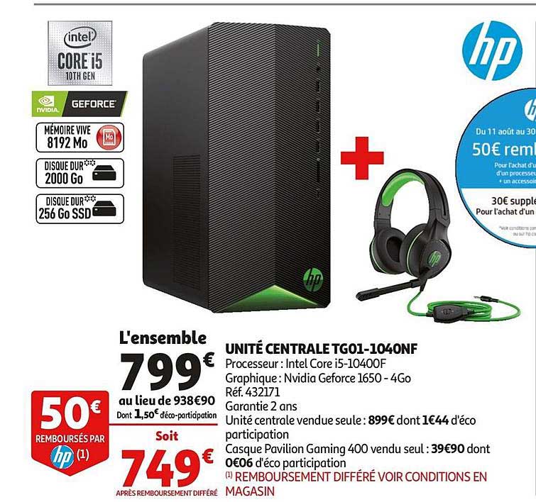 unité centrale tg01 1040nf