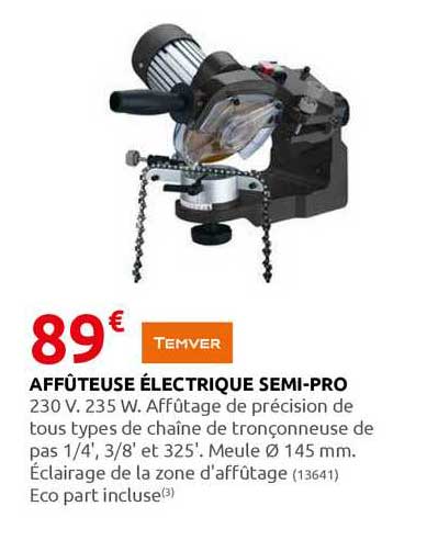 Affûteuse électrique Semi-pro Temver
