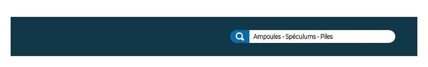 ampoules - spéculums - piles