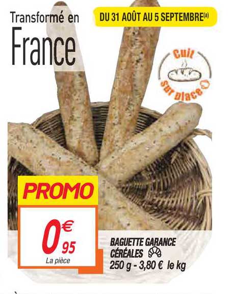 Baguette Garance Céréales