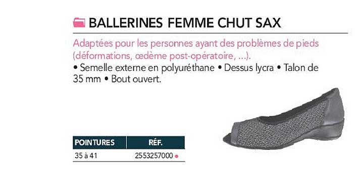 ballerines femme chut sax