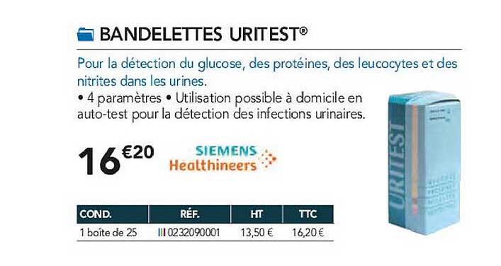 bandelettes uritest siemens healthineers