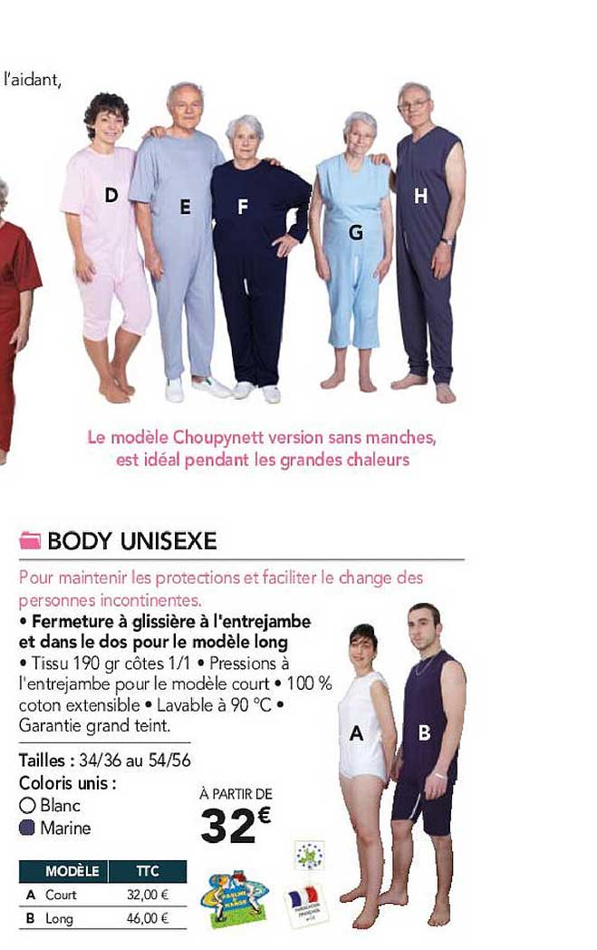 body unisexe