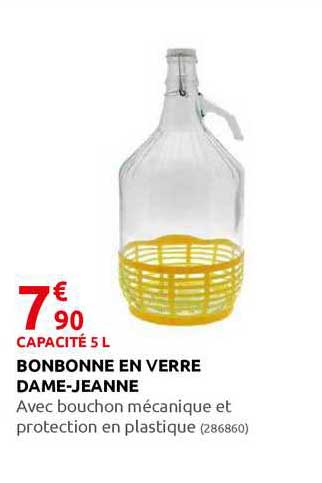 bonbonne en verre dame-jeanne