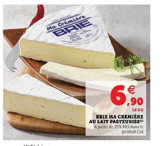 Brie Ma Crémière Au Lait Pasteurisé