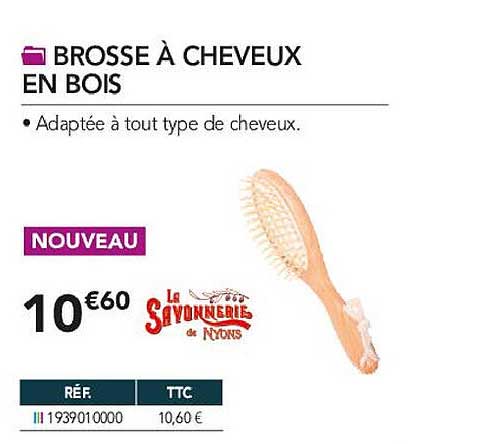 Brosse à Cheveux En Bois