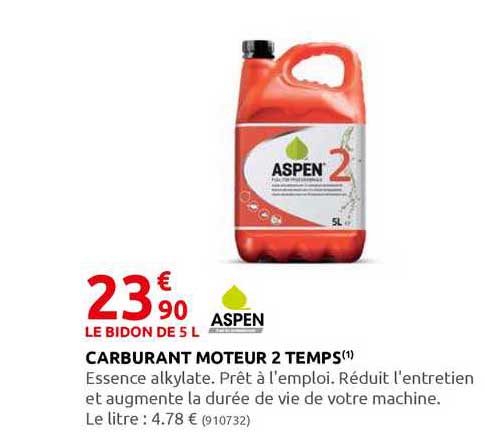 carburant moteur 2 temps aspen