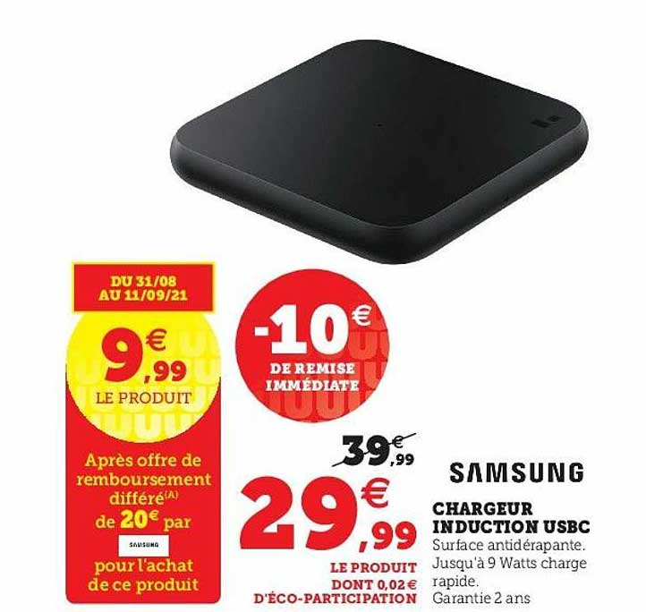chargeur induction usbc samsung