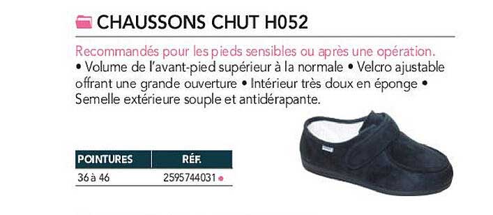 chaussons chut h052
