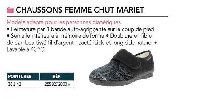 chaussons femme chut mariet