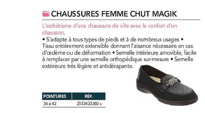chaussures femme chut magik