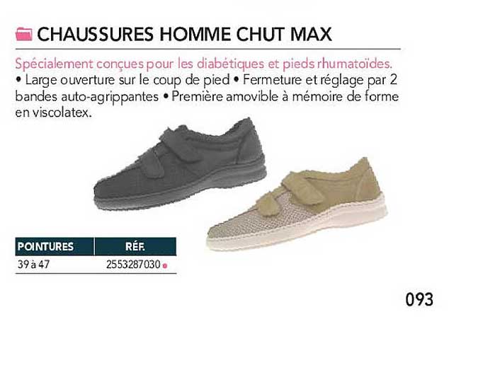 chaussures homme chut max