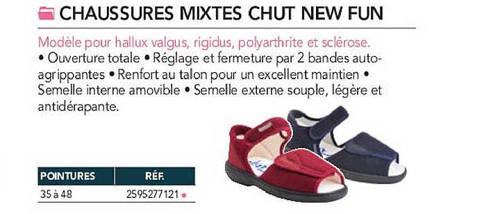 chaussures mixtes chut new fun