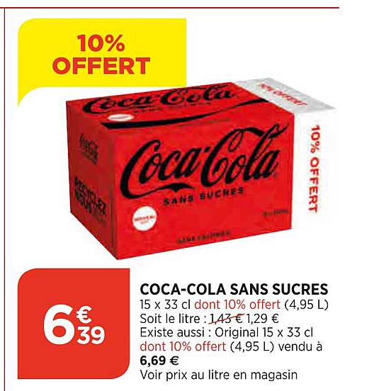 coca-cola sans sucres