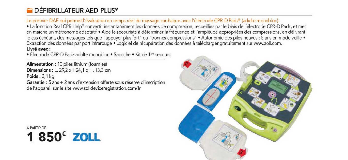 défibrillateur aed plus