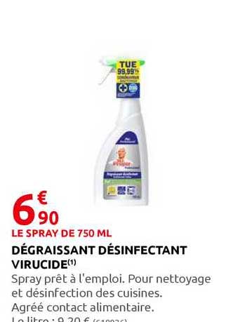 dégraissant désinfectant virucide